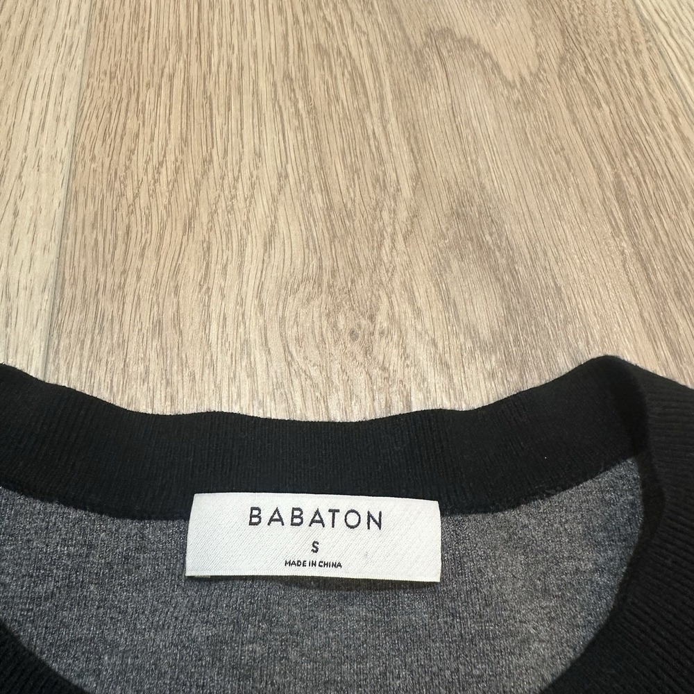 Aritzia Babaton Approach Cardigan Wonder Yarn Lady Sweater. Sz S Black Gray - Picture 5 of 10